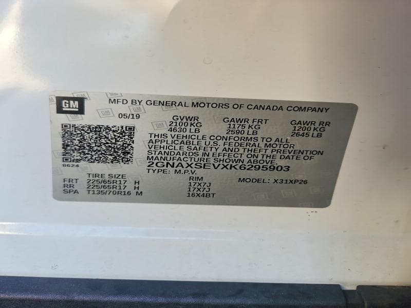 2019 CHEVROLET EQUINOX LS 13