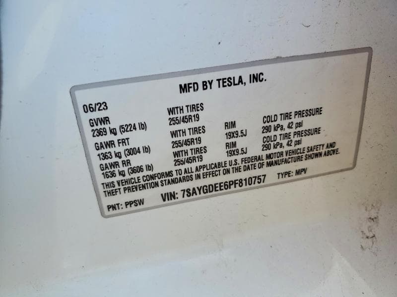 2023 TESLA MODEL Y 12