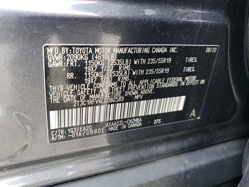 2020 TOYOTA RAV4 XLE PREMIUM 13