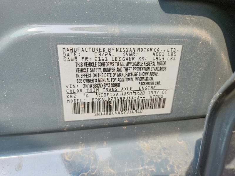 2025 NISSAN SENTRA SV 12