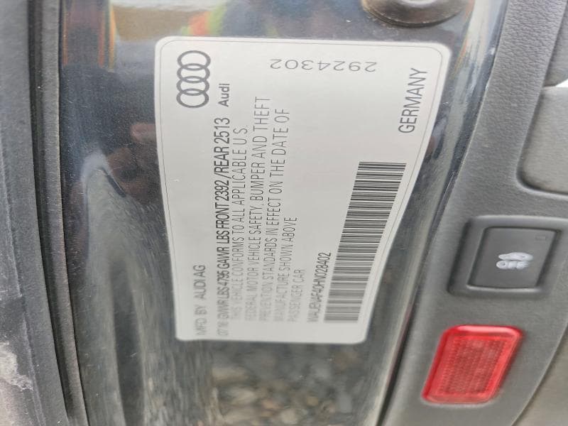 2017 AUDI A4 PREMIUM PLUS 13