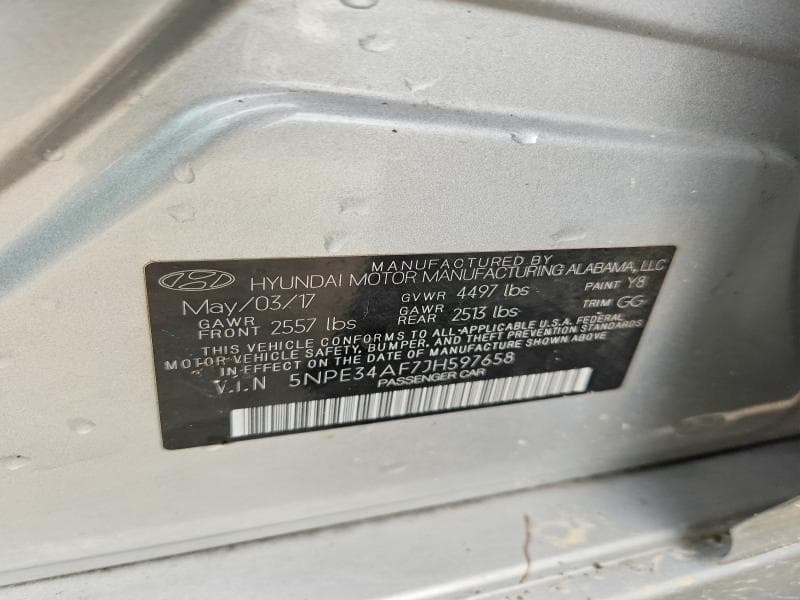 2018 HYUNDAI SONATA SEL 12