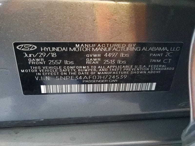 2018 HYUNDAI SONATA SPORT+ 13