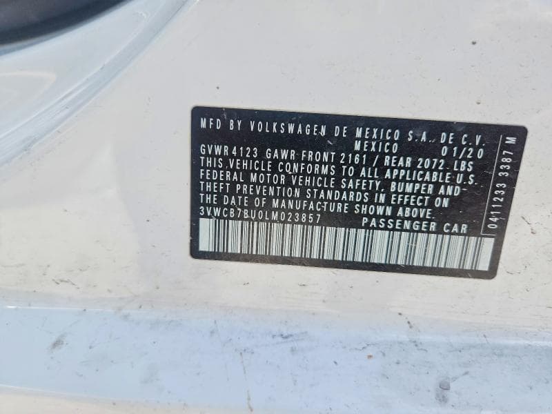 2020 VOLKSWAGEN JETTA S 12