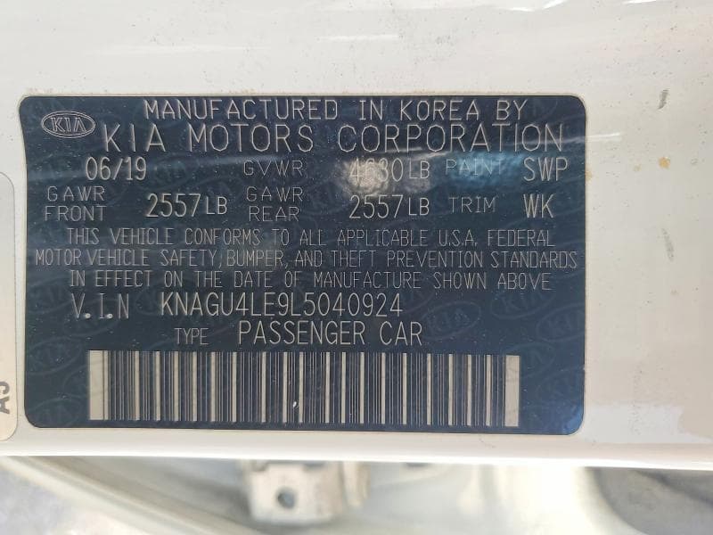 2020 KIA OPTIMA HYBRID EX 12