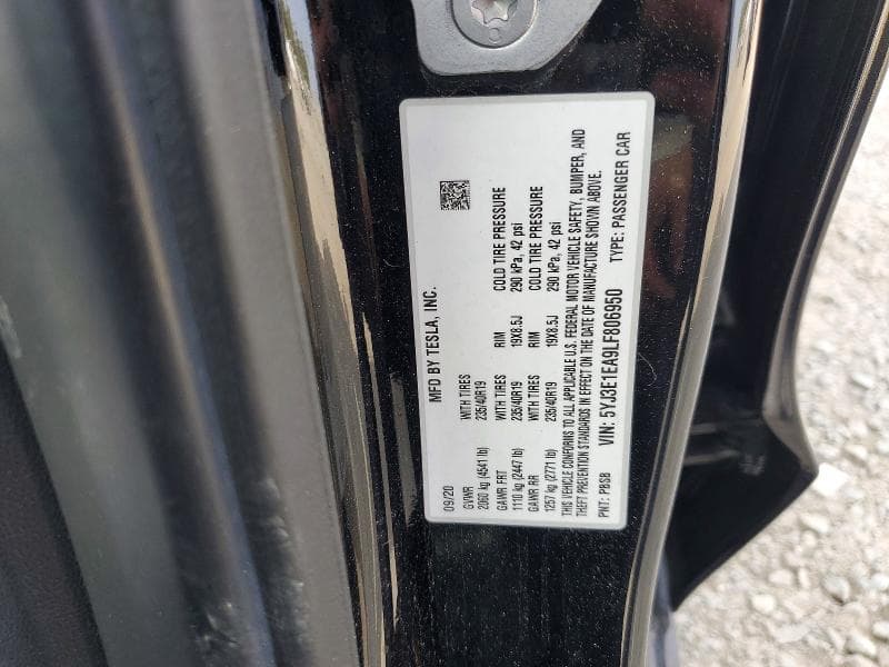 2020 TESLA MODEL 3 12