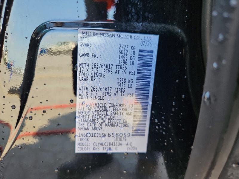 2025 NISSAN FRONTIER SV 12