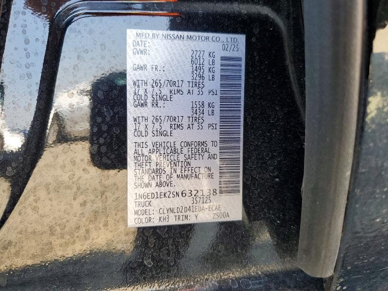 2025 NISSAN FRONTIER PRO-4X 13