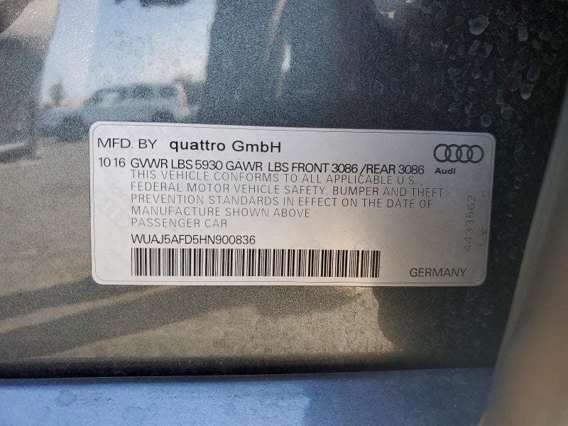 2017 AUDI S8 PLUS QUATTRO 12