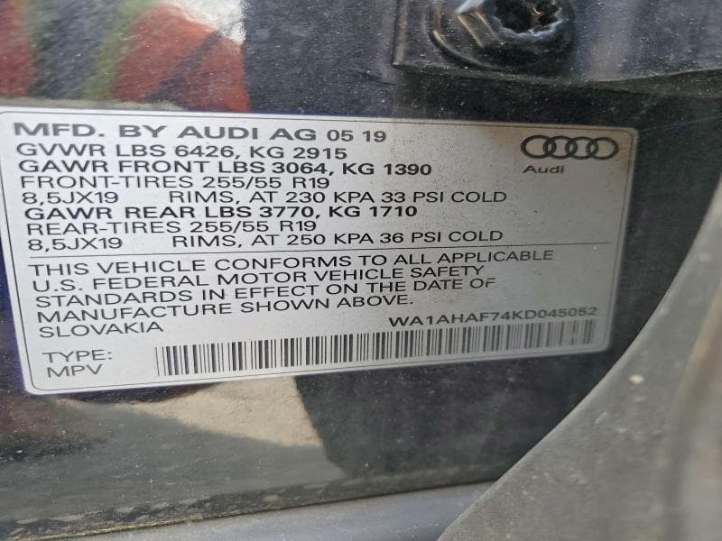 2019 AUDI Q7 PREMIUM 13