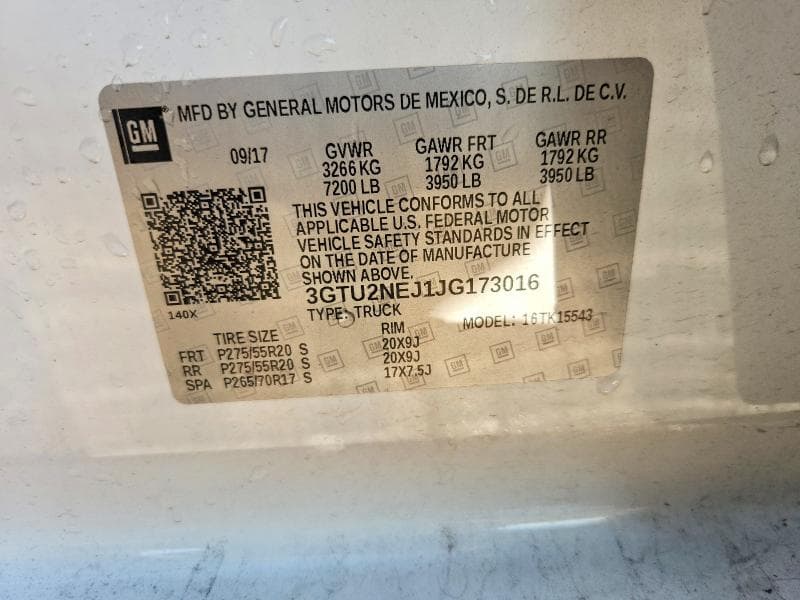 2018 GMC SIERRA K1500 SLT 12