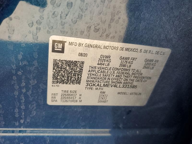 2020 GMC TERRAIN SLE 13
