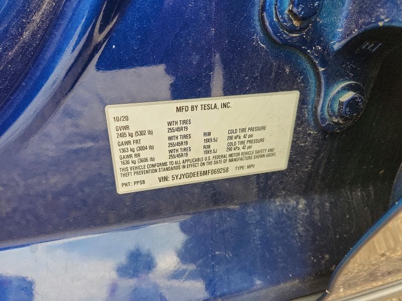 2021 TESLA MODEL Y 12