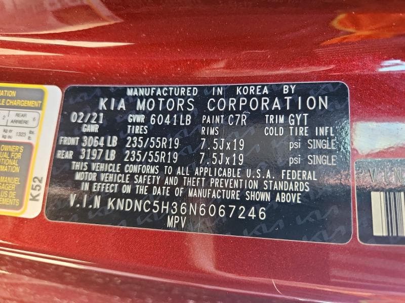 2022 KIA CARNIVAL EX 13