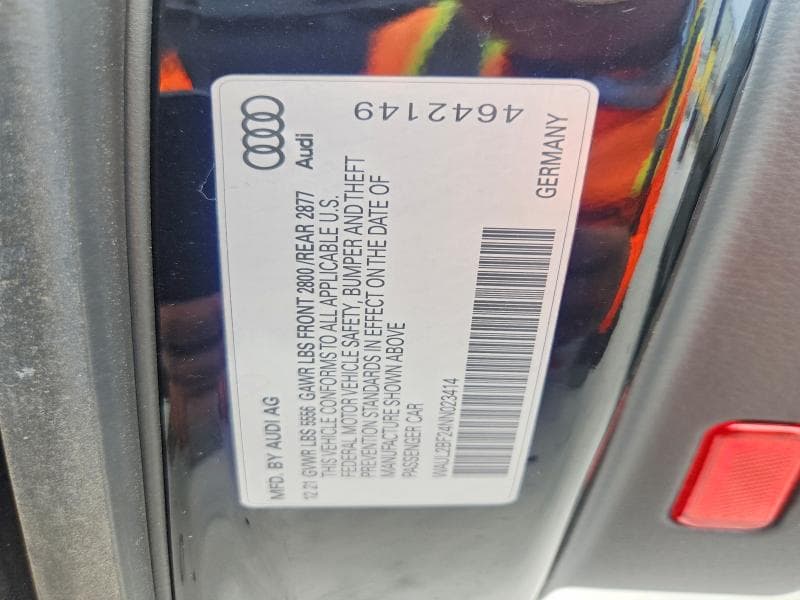 2022 AUDI A6 PREMIUM PLUS 12