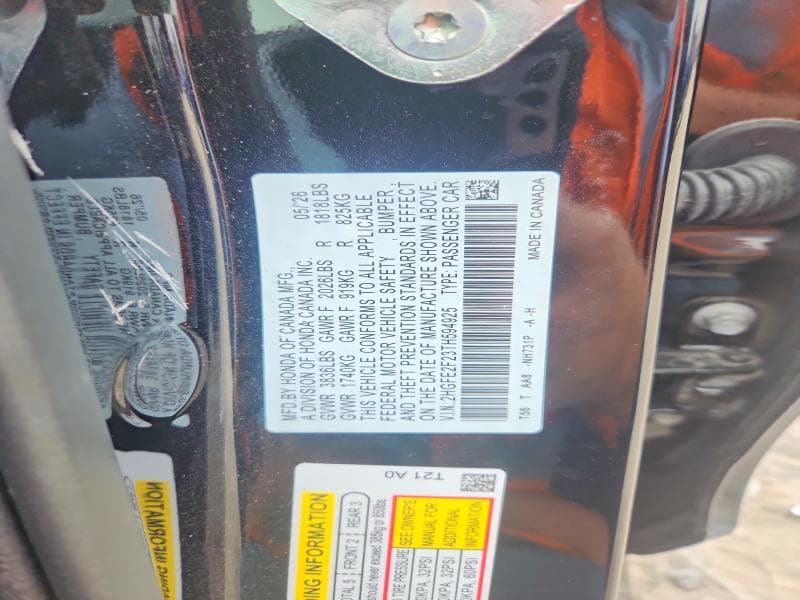 2026 HONDA CIVIC LX 12