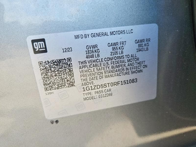 2024 CHEVROLET MALIBU LT 12