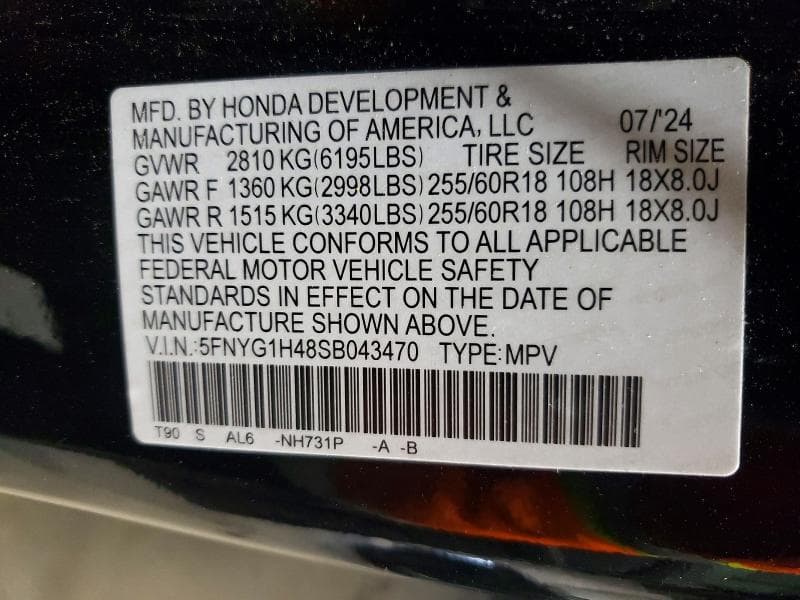 2025 HONDA PILOT EXL 13