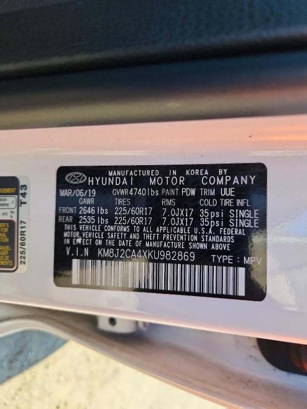 2019 HYUNDAI TUCSON SE 13