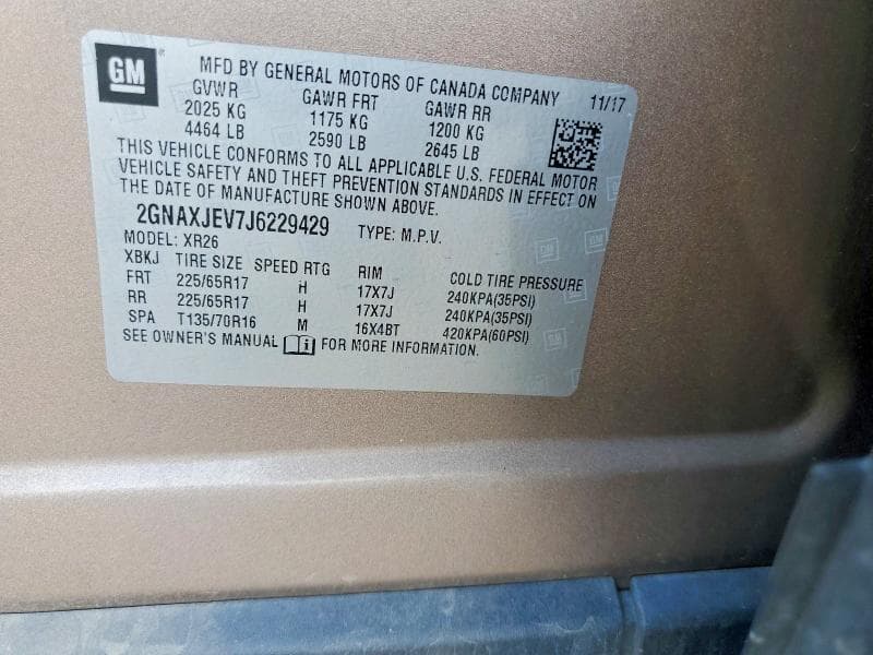 2018 CHEVROLET EQUINOX LT 13