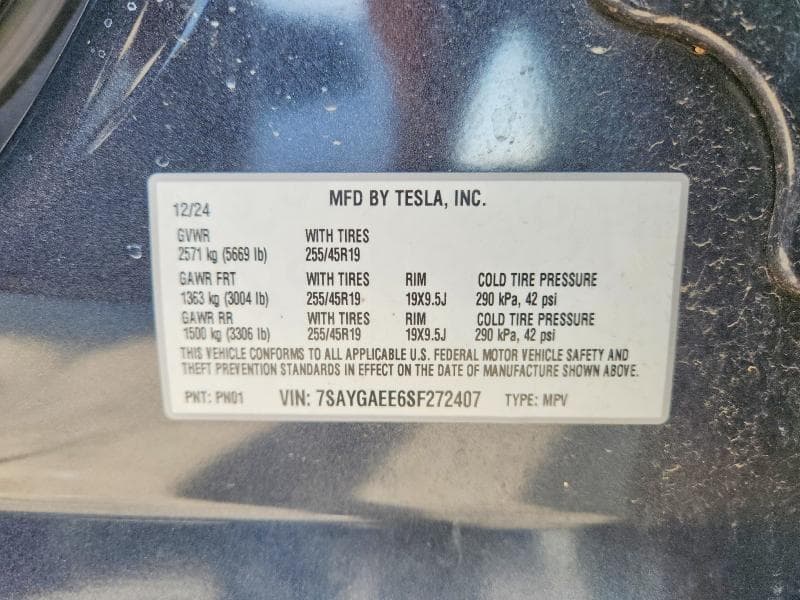 2025 TESLA MODEL Y 12