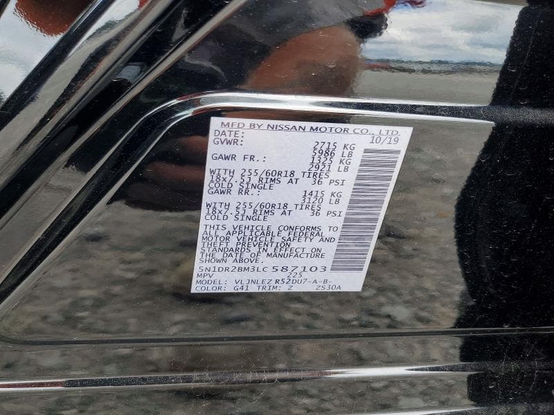 2020 NISSAN PATHFINDER SV 14