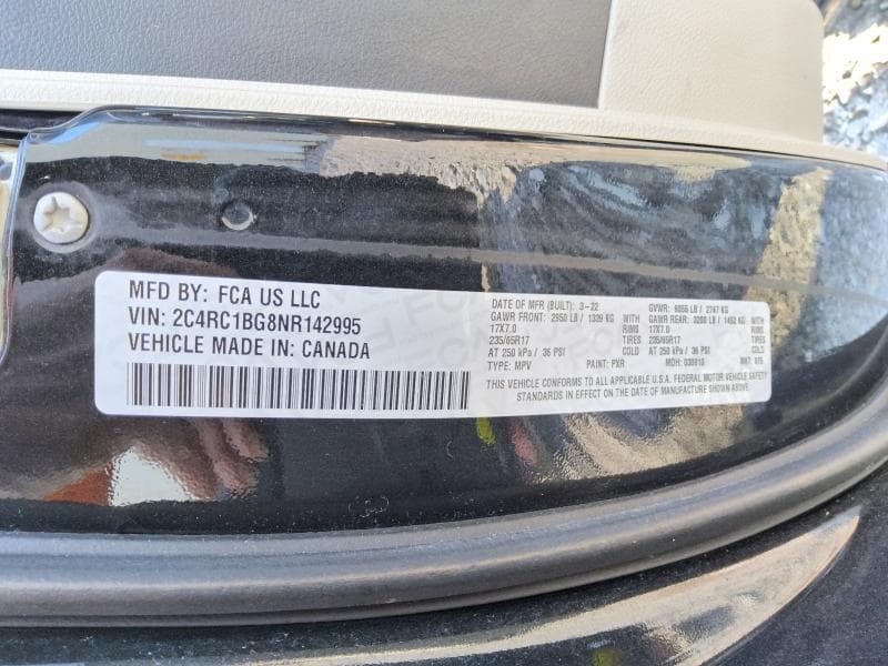 2022 CHRYSLER PACIFICA TOURING L 13