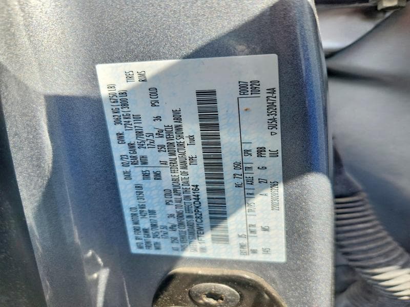 2023 FORD F150 SUPERCREW 12