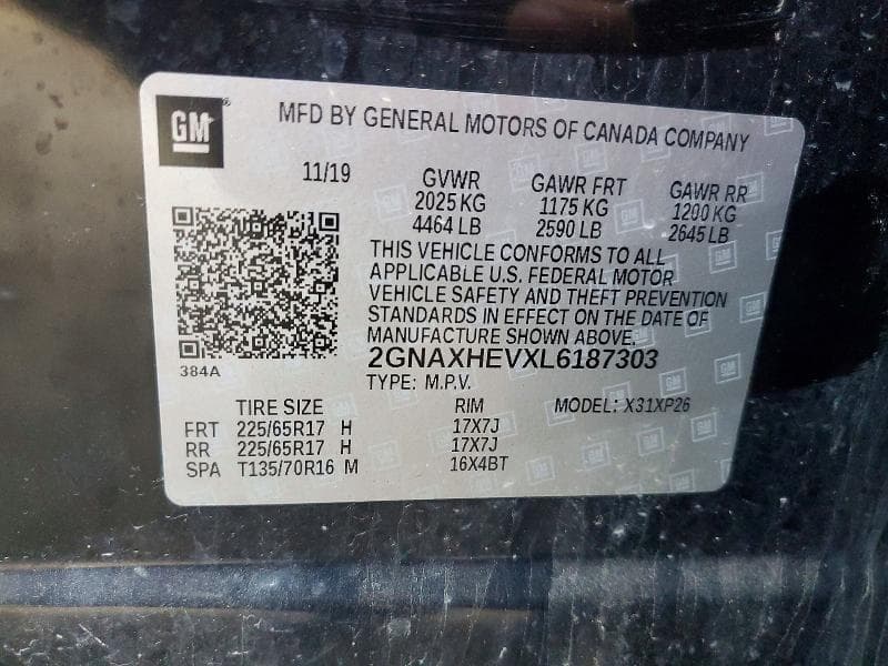 2020 CHEVROLET EQUINOX LS 14