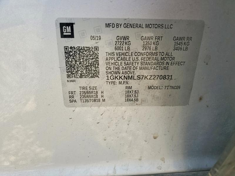 2019 GMC ACADIA SLT-1 13