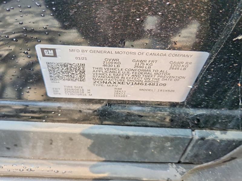 2021 CHEVROLET EQUINOX PREMIER 13