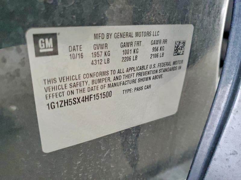 2017 CHEVROLET MALIBU PREMIER 12
