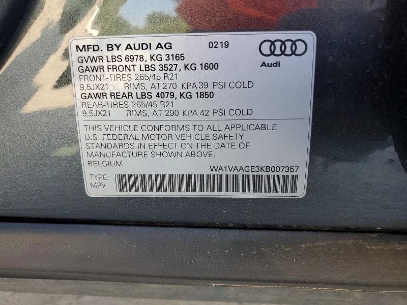 2019 AUDI E-TRON PRESTIGE 13