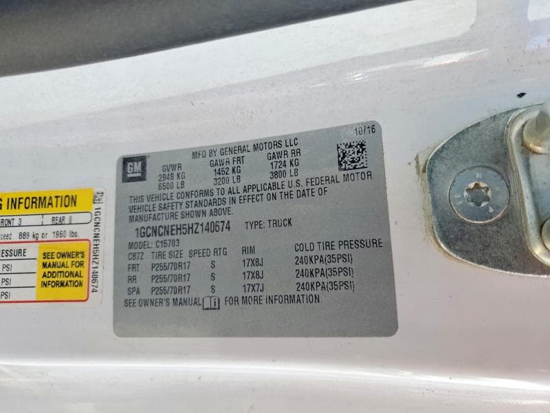 2017 CHEVROLET SILVERADO C1500 13