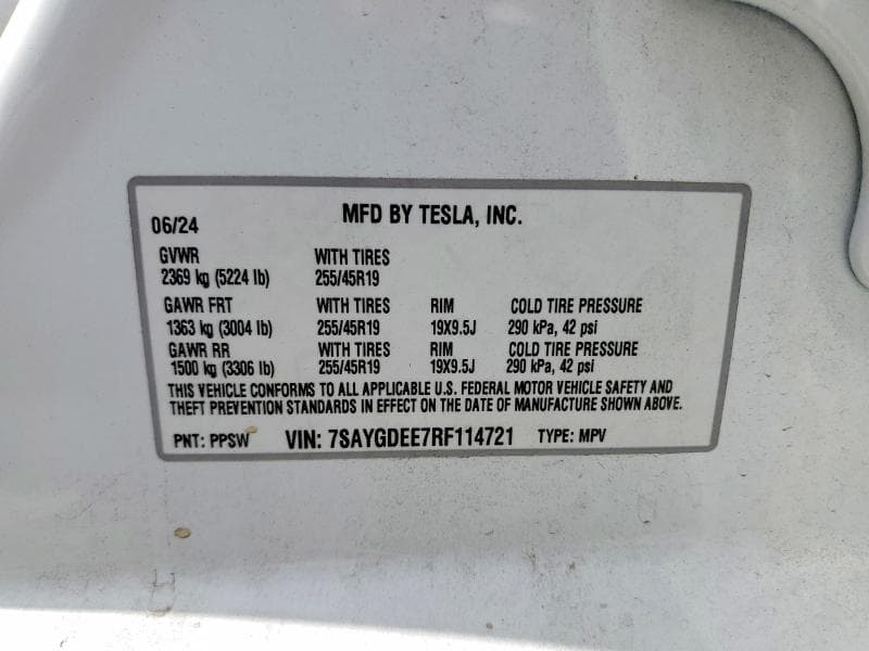 2024 TESLA MODEL Y 13