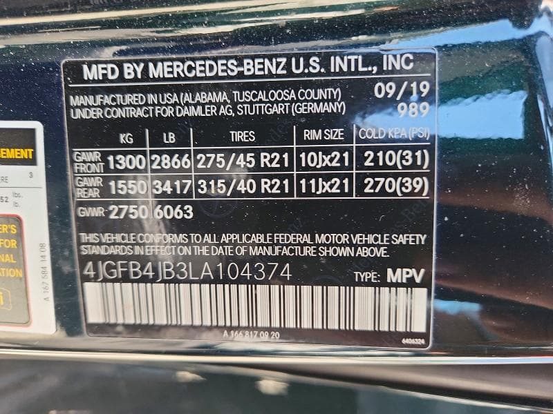 2020 MERCEDES-BENZ GLE 350 14