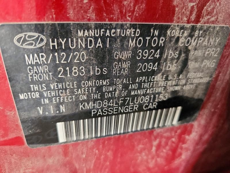 2020 HYUNDAI ELANTRA SEL 12