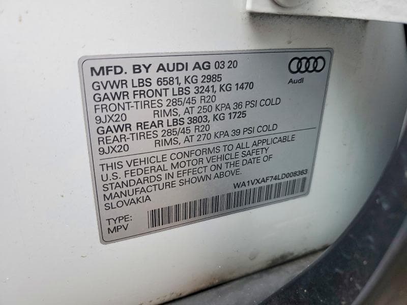 2020 AUDI Q7 PRESTIGE 13