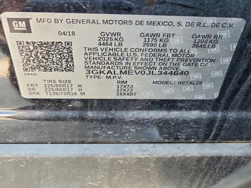 2018 GMC TERRAIN SLE 13