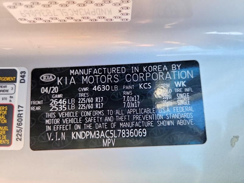 2020 KIA SPORTAGE LX 13