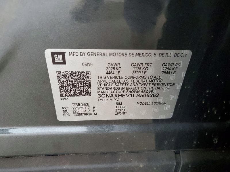 2020 CHEVROLET EQUINOX LS 13
