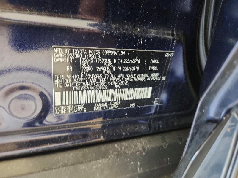 2019 TOYOTA RAV4 XSE 13