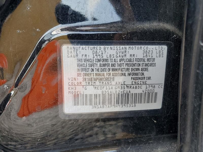 2017 NISSAN SENTRA S 12