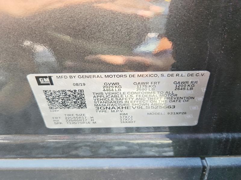 2020 CHEVROLET EQUINOX LS 12