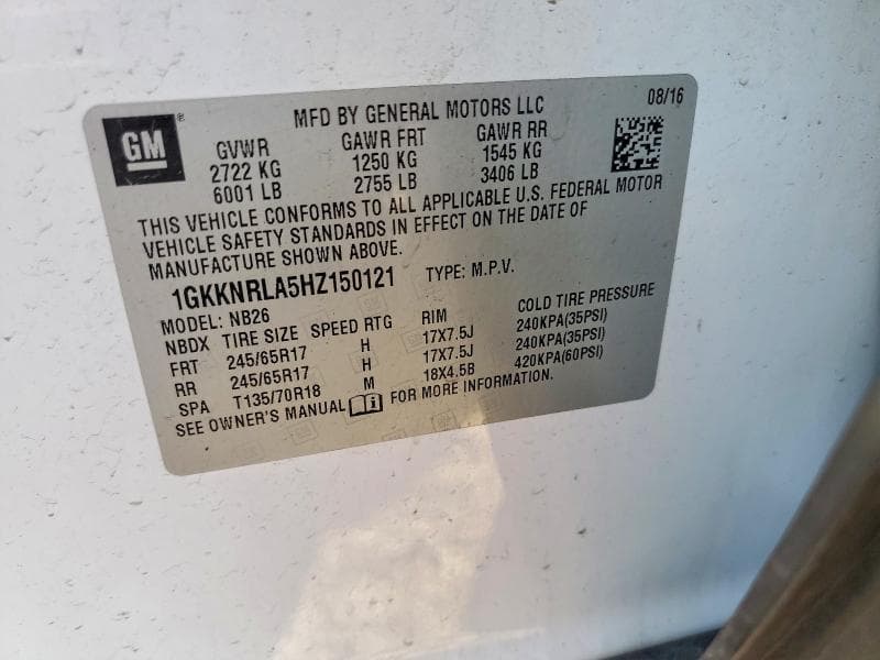 2017 GMC ACADIA SLE 13