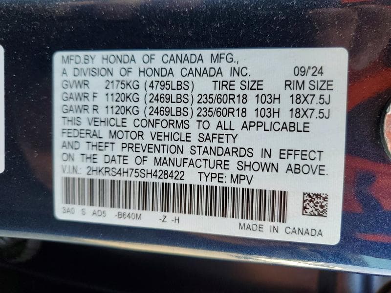 2025 HONDA CR-V EXL 14