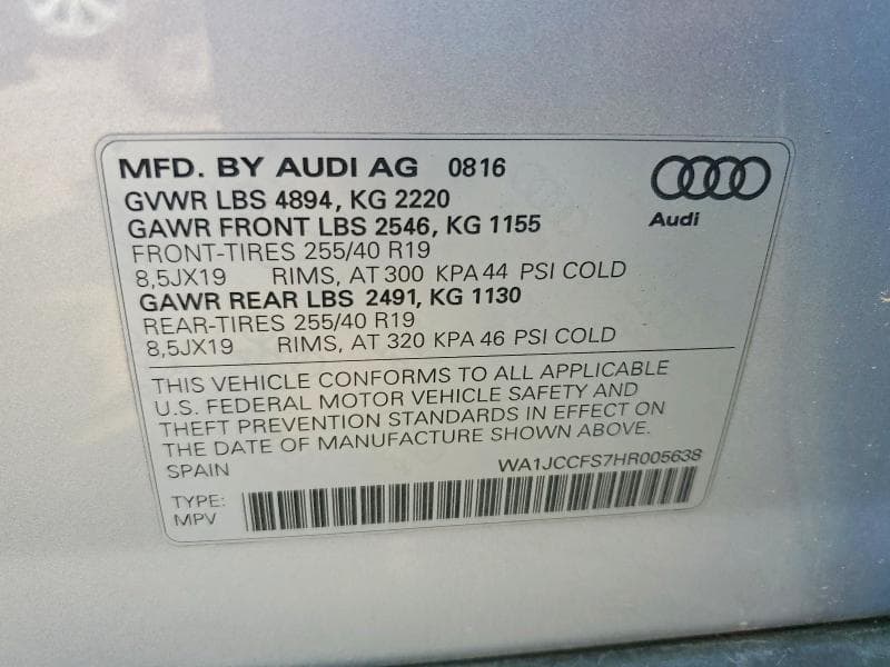 2017 AUDI Q3 PREMIUM PLUS 14