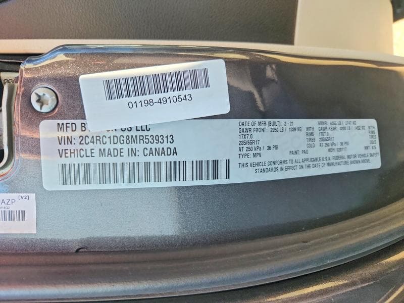 2021 CHRYSLER VOYAGER LXI 13