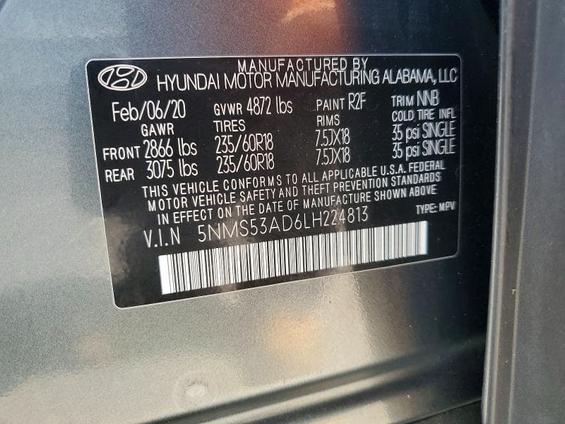 2020 HYUNDAI SANTA FE LIMITED 13