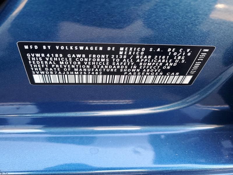 2017 VOLKSWAGEN JETTA SE 12